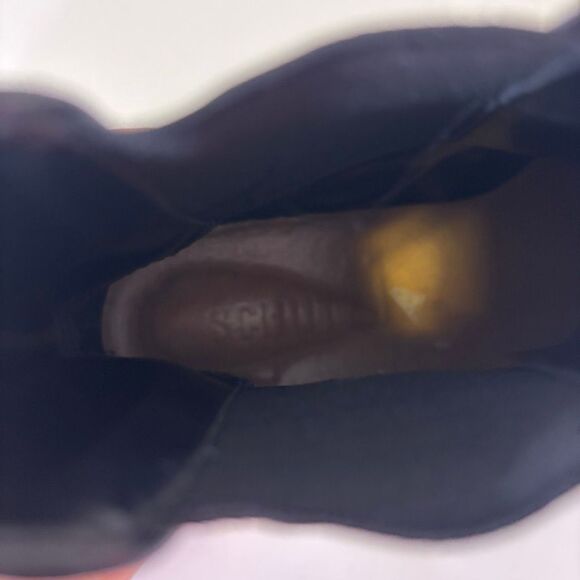 Schutz Black Leather Ankle Pull On Booties Women's 5 - Picture 8 of 8